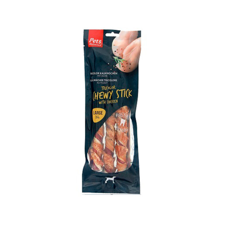 CHEWY-STICK-PETS-UNLIMITED-TRICOLOR-LARGE-CHICKEN-240g.