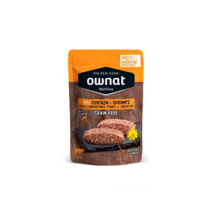 Ownat gato lata wetline chicken and shrimps 85Gr