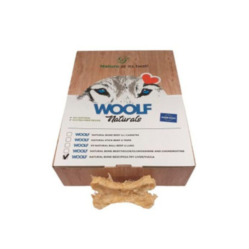 WOOLF-NATURALS-HUESO-TERNERA-AVE-YUCA-24g-30uds-caja.