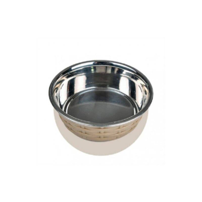 Comedero beige mimbre 0.45 L