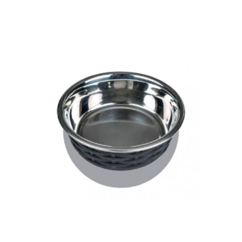 Comedero negro mimbre 0.45 L