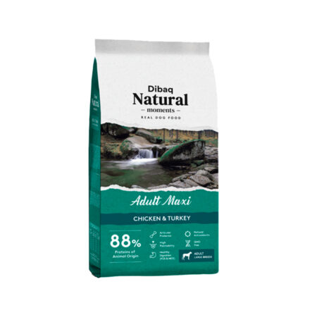 dibaq natural moments perro adulto maxi 15 kg
