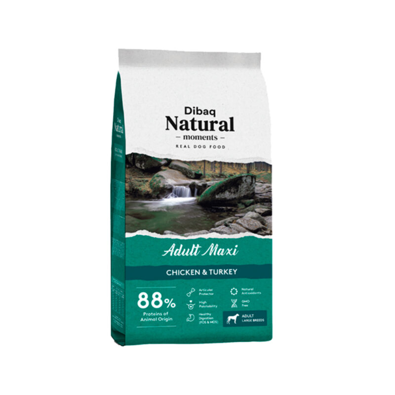 dibaq natural moments perro adulto maxi 15 kg