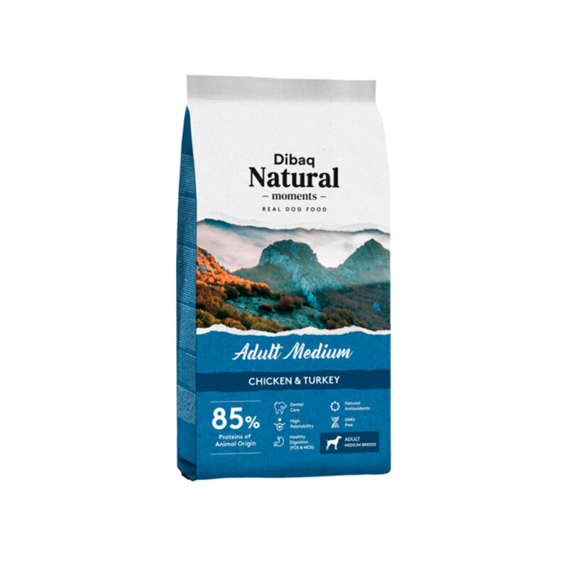 dibaq natural moments perro adulto medium
