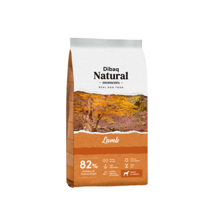 dibaq natural moments adulto perro cordero