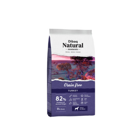 Dibaq natural moments perro grain free pavo