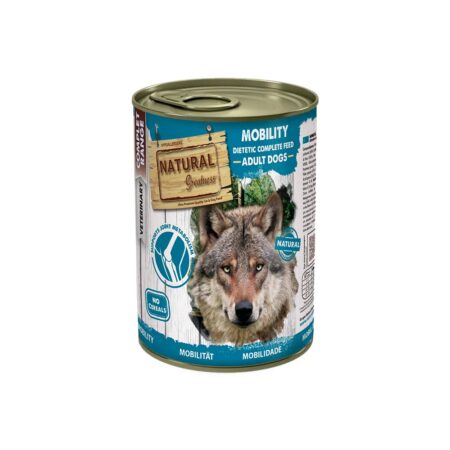 Lata natural greatness dieta veterinaria Mobility 400gr para perro