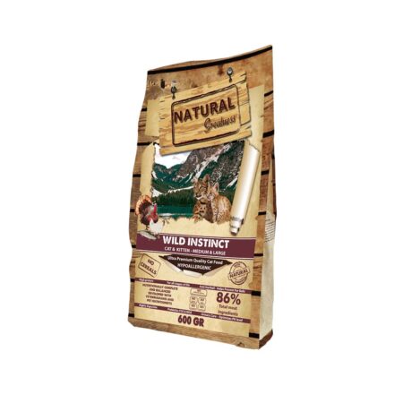 Naturall greatness Receta Wild Instinct Medium & Large Breed 600 gr para gato