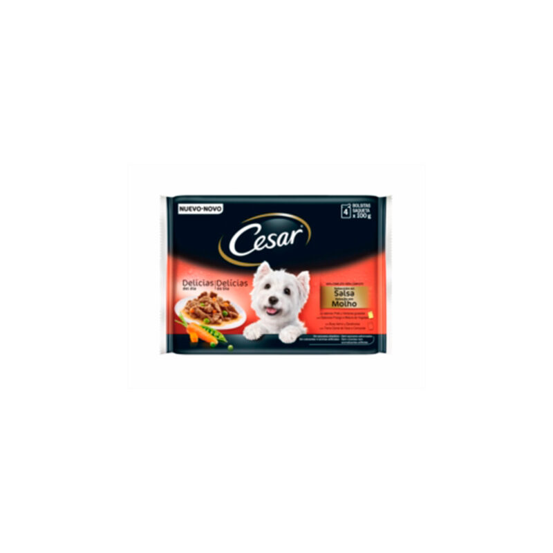 CESAR MULTIPACK SELECCION RECETAS FAVORITAS EN SALSA 4x100g (13uds)