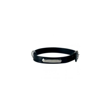 COLLAR DOOGY PLAQUEADO MATE NEGRO T 55