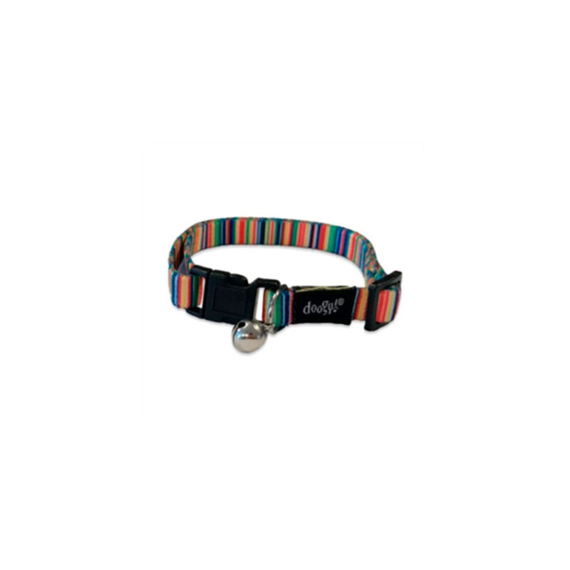 COLLAR PARA GATO FANTASIA ARCO IRIS 20-34cm x 10mm
