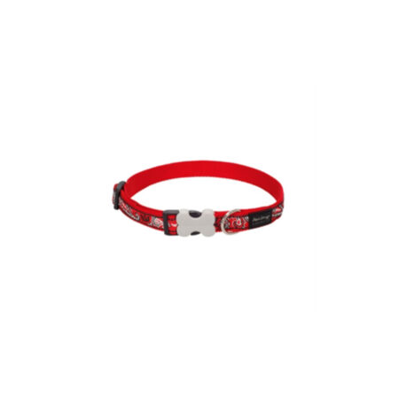 COLLAR RED DINGO FANTASIA BANDANA ROJO 30-47cm x 20mm