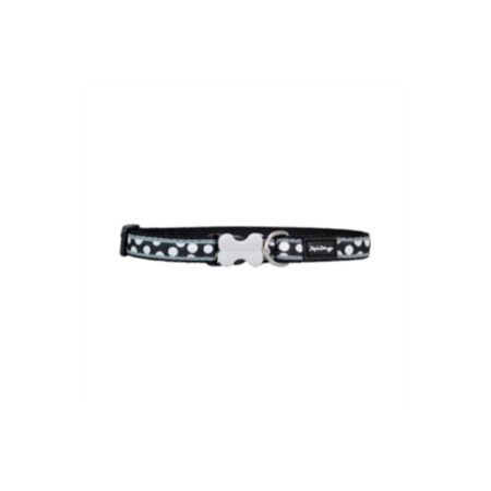 COLLAR RED DINGO FANTASIA NEGRO CON PUNTOS BLANCOS