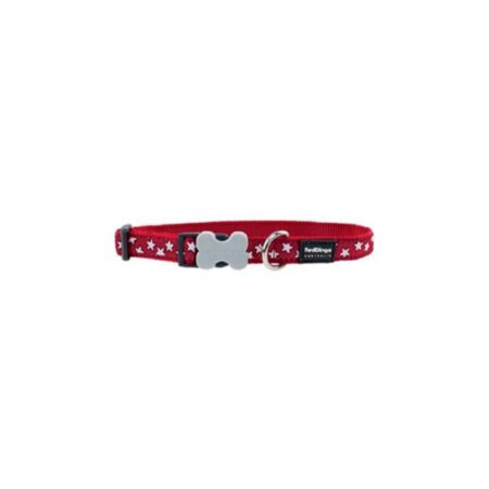 COLLAR RED DINGO FANTASIA ROJO CON ESTRELLAS BLANCAS