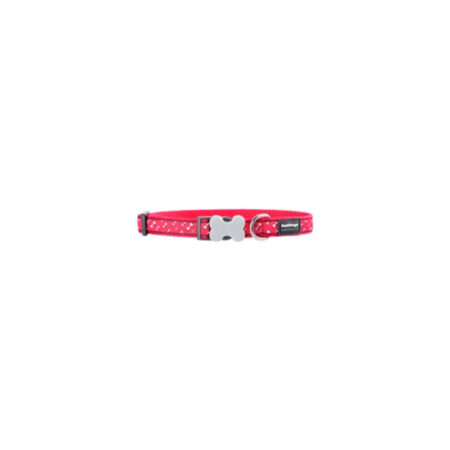 COLLAR RED DINGO FANTASIA ROJO CON HUESOS BLANCOS