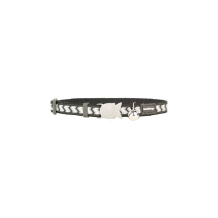 COLLAR RED DINGO GATO REFLECTANTE ZIGGY NEGRO
