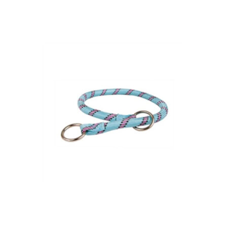 COLLAR ZOLUX DE NYLON CON CUERDA DE JACQUARD AZUL 65cm x 13mm