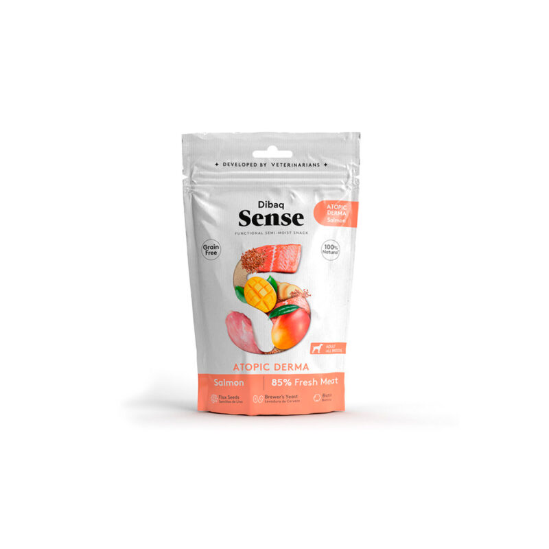 DIBAQ SENSE ATOPIC DERMA SALMÓN SNACK PARA GATOS