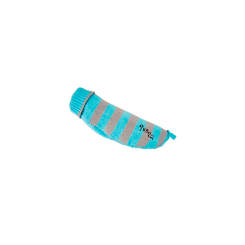 JERSEY DOOGY FUN RAYADO TURQUESA Y GRIS T50