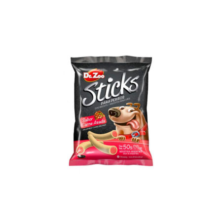 SNACK STICKS SABOR CARNE ASADA DOCTOR ZOO 50GR