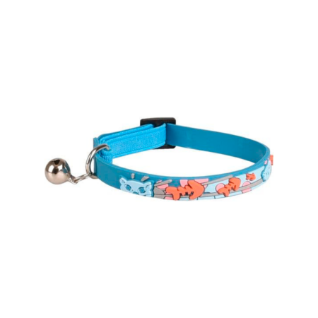 COLLAR PARA GATITOS NANOU 15-22CM 10MM AZUL