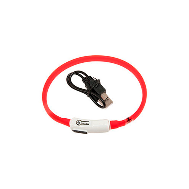 Collar led Rojo