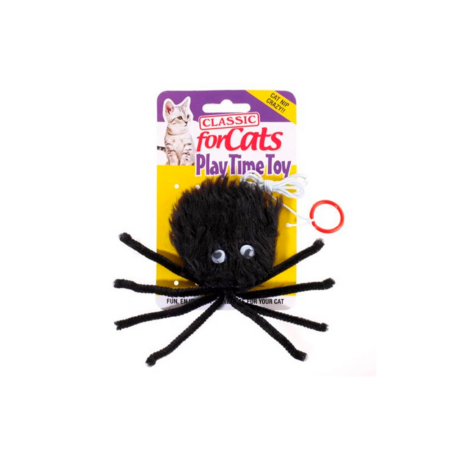 Furry Spider Cat Toy 180mm