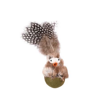 Huevo con pollito y pluma balanceante