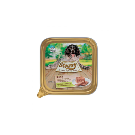 Mister Stuzzy Dog Tarrinas Aluminio Pollo y conejo 300 gr