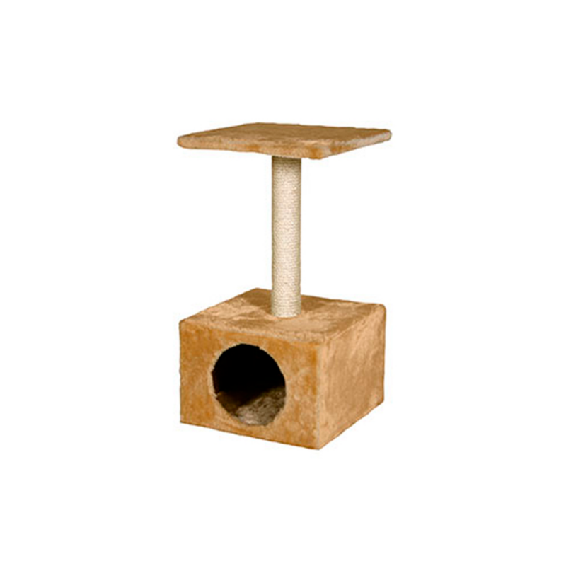 Poste rascador beige 30x30x58 cm