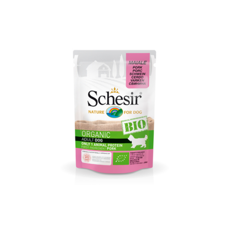Schesir Bio Perro Sobres cerdo 85gr