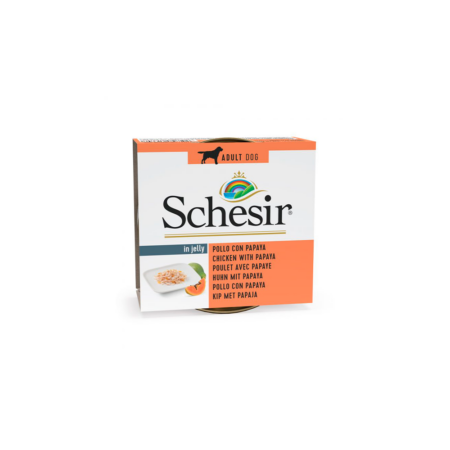 Schesir Lata Filetes de pollo con papaya 150g