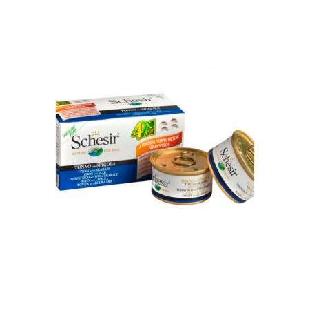 Schesir Latas Multipack Filetes de atún con lubina 4x85g