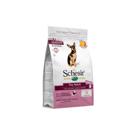 Schesir Toy Adult mantenimiento pollo