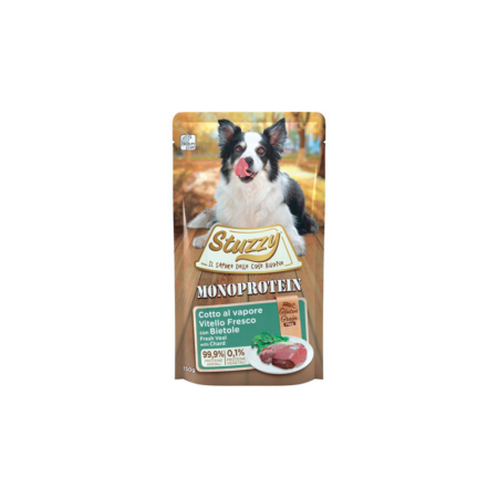Stuzzy Monoprotein Sobres Ternera fresca con acelgas 150gr