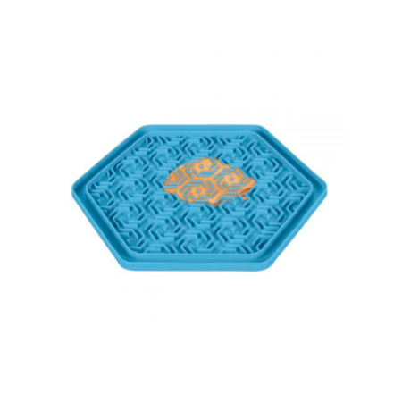 Tapete hexagonal de silicona para lamer o comer snacks