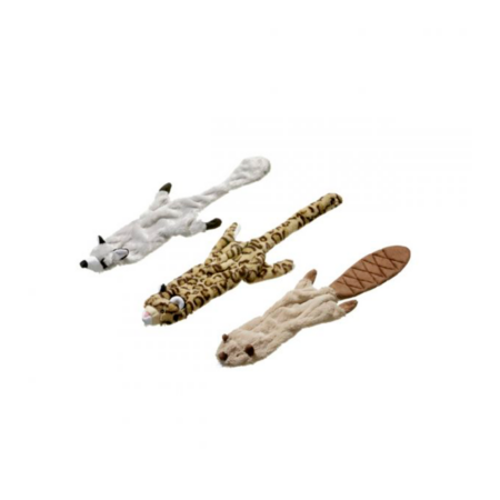Juego de peluches castor , leopardo y mapache