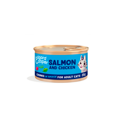 EC FELINE ADULT TROCITOS SALMON Y POLLO 85GR