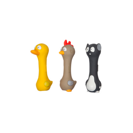 Halteras Animales de latex 19cm
