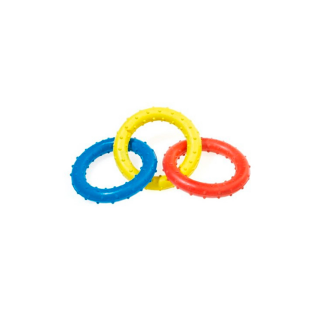 Juguete classic Triple Ring Rubber Tug 190mm