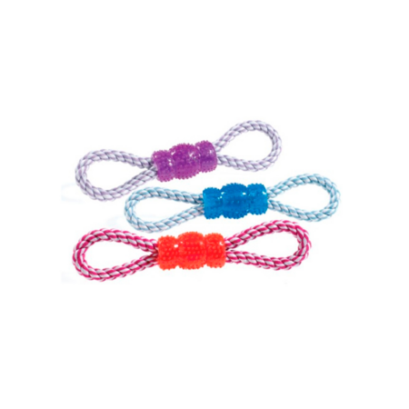 Juguete classic Vinyl Rope Tug Toy 240mm