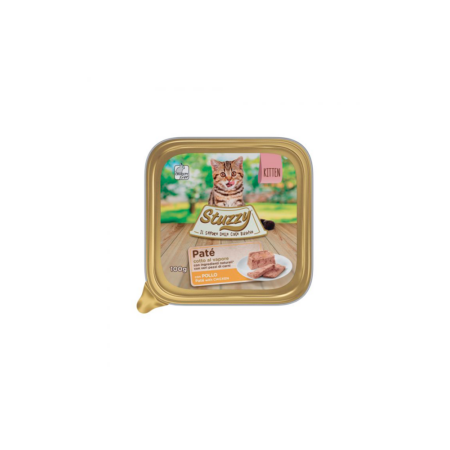Mister Stuzzy Cat Tarrinas Aluminio Pollo Kitten 100 gr