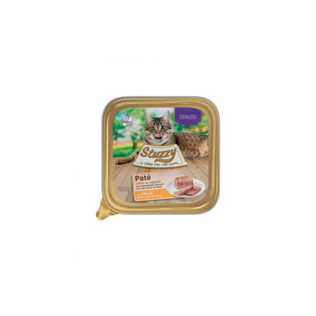 Mister Stuzzy Cat Tarrinas Aluminio Pollo para gatos esterilizados 100 gr