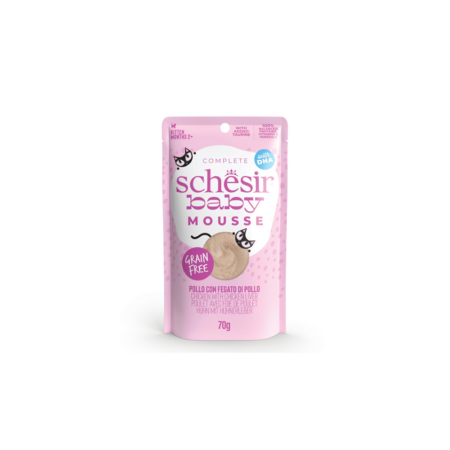 SCHESIR POUCH BABY MOUSSE POLLO CON HIGADO DE POLLO