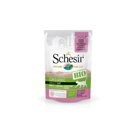 Schesir Bio Gato sobres cerdo 85gr
