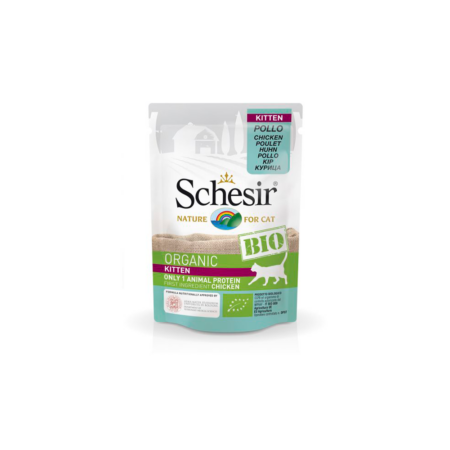 Schesir Bio Gato sobres kitten pollo 85gr