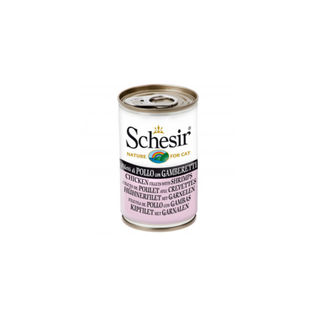 Schesir Lata Filetes de pollo con gambas 140g
