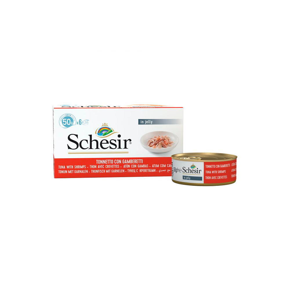 Schesir Latas Multipack Atún con gambas 6x50gr
