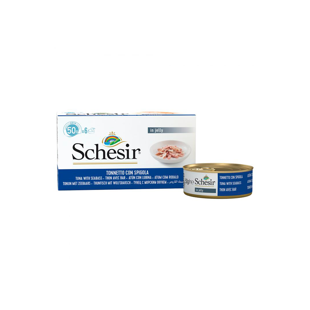 Schesir Latas Multipack Atún con lubina 6x50gr