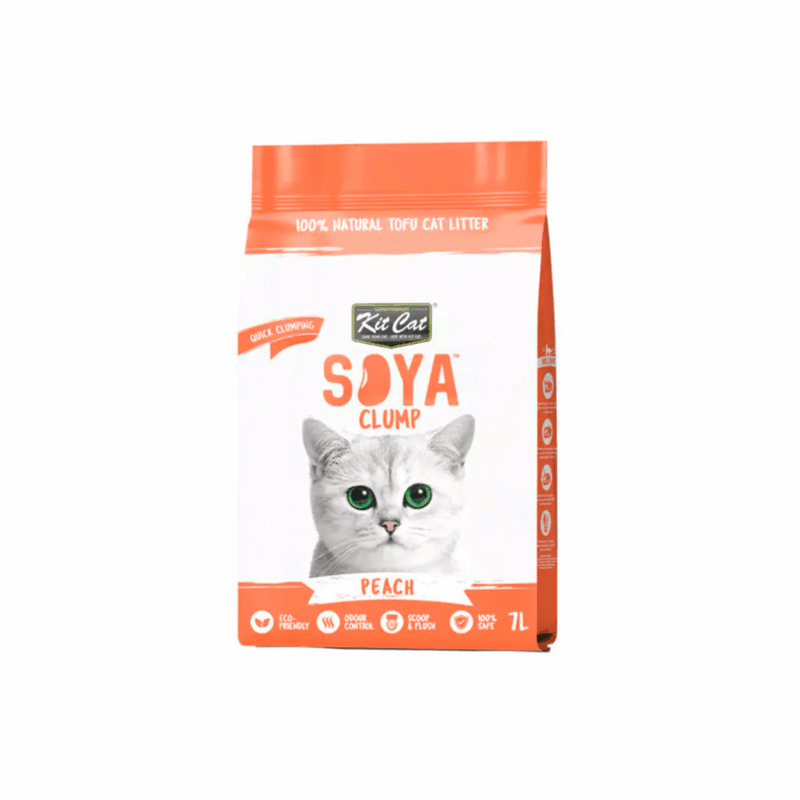 Kit Cat Arena Eco SoyaClump Melocotón para Gatos